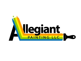 Allegiant Painting LLC logo design by Marianne