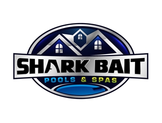 Shark Bait Pools and Spas logo design by DreamLogoDesign