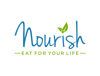 Nourish. Eat for your life logo design by nurul_rizkon