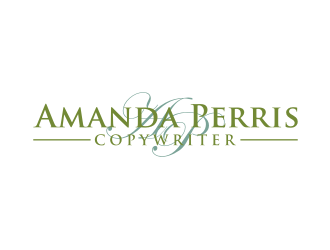 Amanda Perris - copywriter logo design by nurul_rizkon