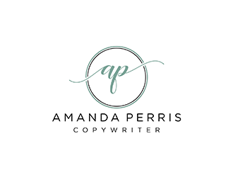 Amanda Perris - copywriter logo design by ndaru