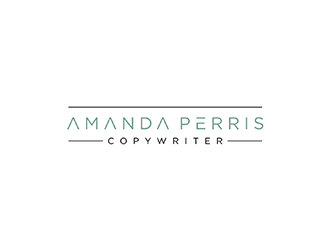 Amanda Perris - copywriter logo design by ndaru