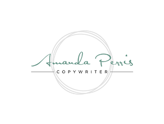 Amanda Perris - copywriter logo design by ndaru