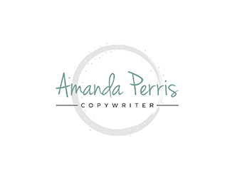 Amanda Perris - copywriter logo design by ndaru