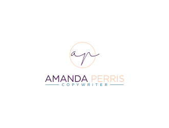 Amanda Perris - copywriter logo design by oke2angconcept