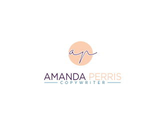 Amanda Perris - copywriter logo design by oke2angconcept
