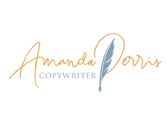 Amanda Perris - copywriter logo design by ingepro