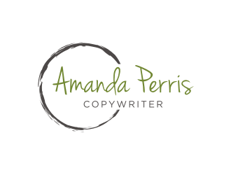 Amanda Perris - copywriter logo design by asyqh