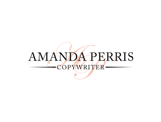 Amanda Perris - copywriter logo design by asyqh