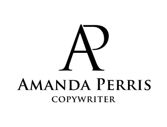 Amanda Perris - copywriter logo design by asyqh