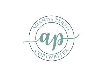 Amanda Perris - copywriter logo design by Barkah