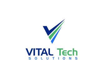 VITAL Tech Solutions logo design by oke2angconcept