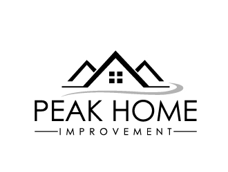 Peak Home Improvement logo design by Marianne