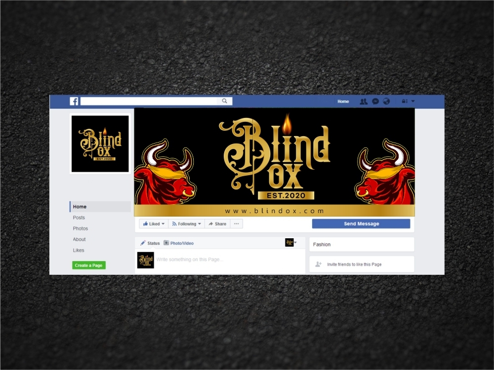 Blind Ox logo design by ManishKoli