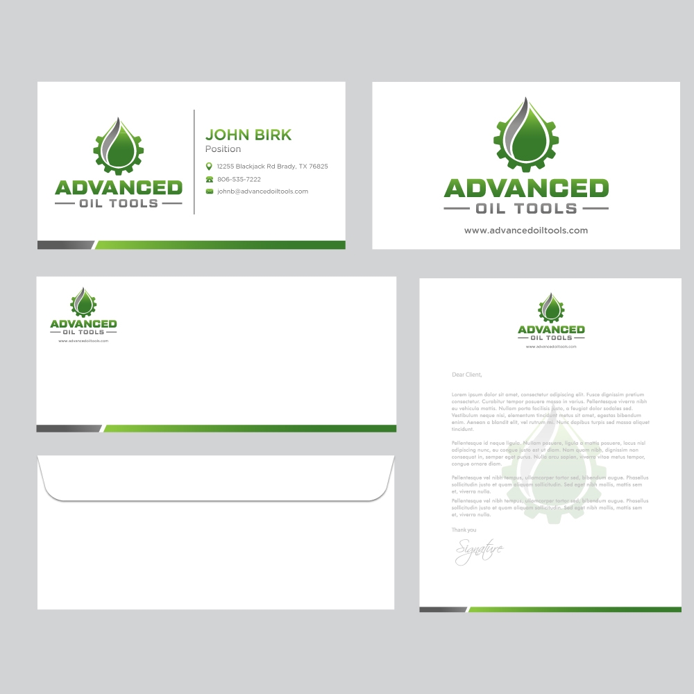 Advanced Oil Tools logo design by labo