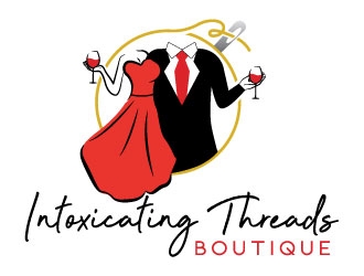 Intoxicating Threads Boutique  logo design by MonkDesign