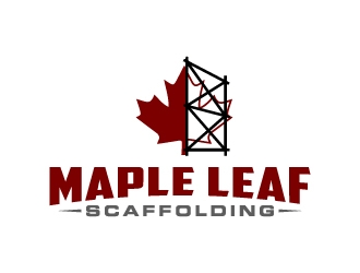Maple Leaf Scaffolding logo design by jaize