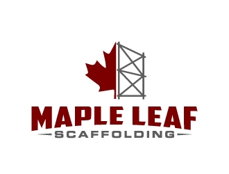 Maple Leaf Scaffolding logo design by jaize