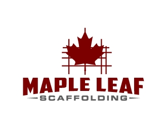 Maple Leaf Scaffolding logo design by jaize