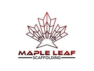 Maple Leaf Scaffolding logo design by Dhieko