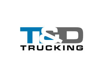 T&D Trucking logo design by logitec