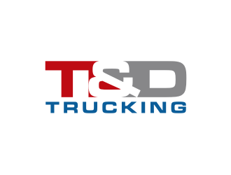 T&D Trucking logo design by logitec