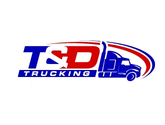 T&D Trucking logo design by jaize