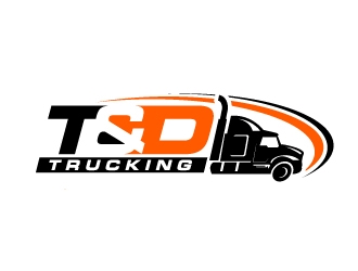 T&D Trucking logo design by jaize