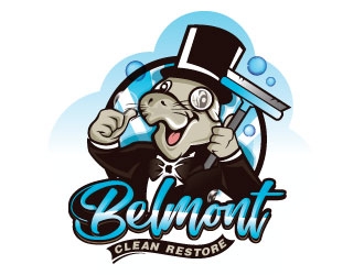 Belmont Clean   Restore logo design by sanworks