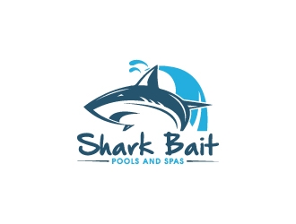 Shark Bait Pools and Spas logo design by AamirKhan