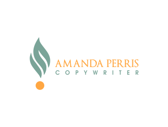 Amanda Perris - copywriter logo design by JessicaLopes