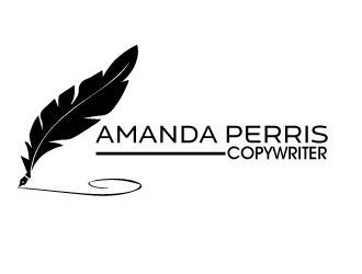 Amanda Perris - copywriter logo design by AamirKhan