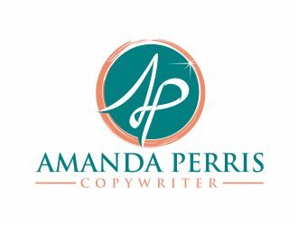 Amanda Perris - copywriter logo design by mutafailan