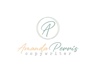 Amanda Perris - copywriter logo design by jaize