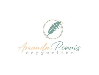 Amanda Perris - copywriter logo design by jaize