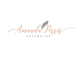 Amanda Perris - copywriter logo design by Rachel