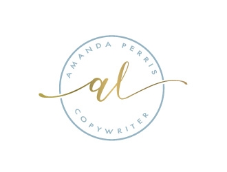 Amanda Perris - copywriter logo design by Rachel