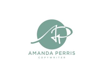 Amanda Perris - copywriter logo design by sheilavalencia