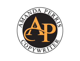 Amanda Perris - copywriter logo design by enan+graphics