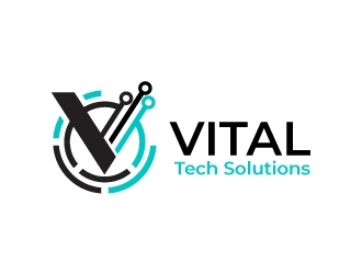 VITAL Tech Solutions logo design by kgcreative