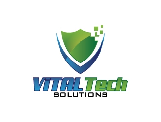 VITAL Tech Solutions logo design by ralph