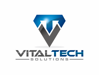 VITAL Tech Solutions logo design by mutafailan