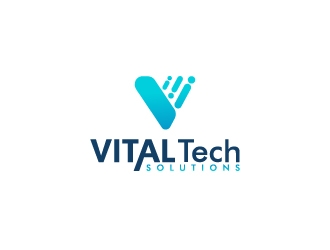 VITAL Tech Solutions logo design by MUSANG