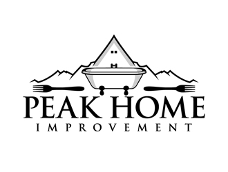 Peak Home Improvement logo design by DreamLogoDesign