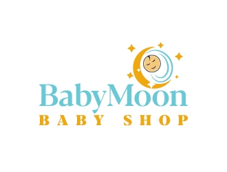 BabyMoon Baby Shop logo design by aryamaity