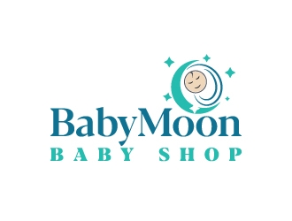 BabyMoon Baby Shop logo design by aryamaity