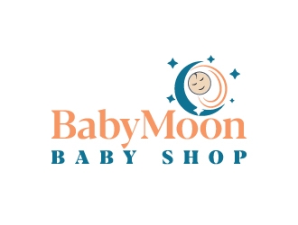 BabyMoon Baby Shop logo design by aryamaity