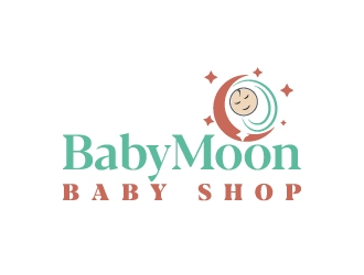 BabyMoon Baby Shop logo design by aryamaity