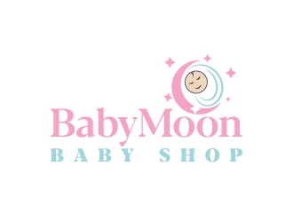 BabyMoon Baby Shop logo design by aryamaity