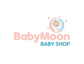 BabyMoon Baby Shop logo design by aryamaity